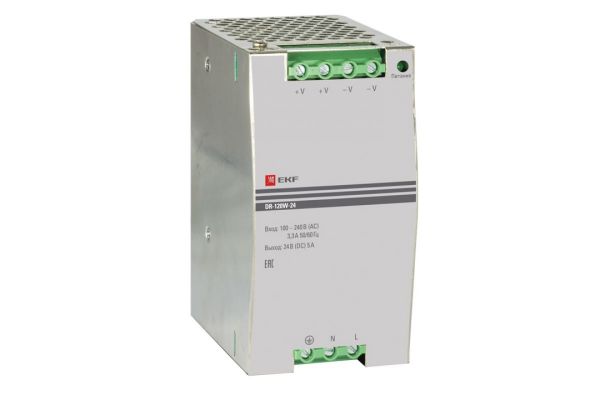 Блок питания EKF 24В, DR-120W-24, PROxima SQdr-120w-24