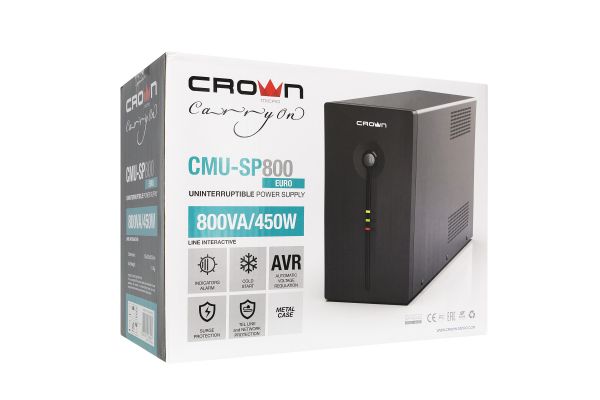 Источник бесперебойного питания CROWN CMU-SP800EURO CM000001492