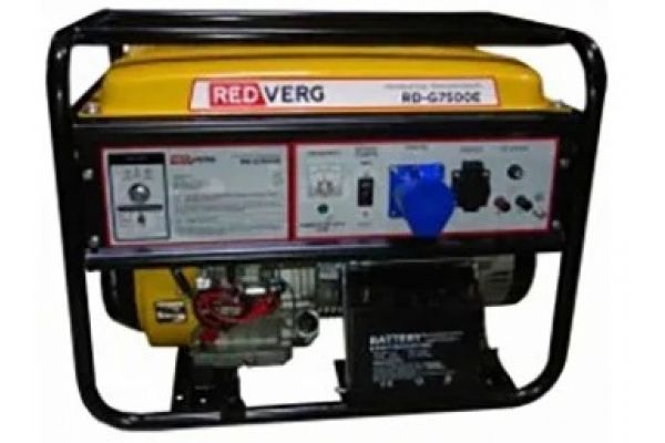 Бензиновый генератор REDVERG RD-G7500E 6631523