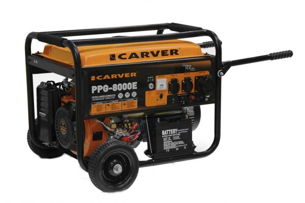 Генератор бензиновый CARVER PPG-8000Е LT-190F 01.020.00006