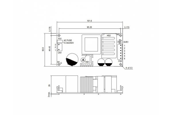 Источник питания Mean Well AC/DC PSC-60B Т00287295