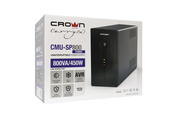 Источник бесперебойного питания CROWN CMU-SP800COMBO CM000001494