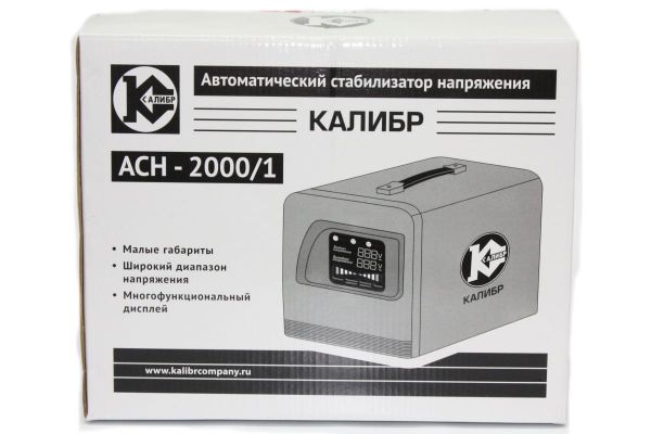 Стабилизатор напряжения Калибр АСН-2000/1 00000060750