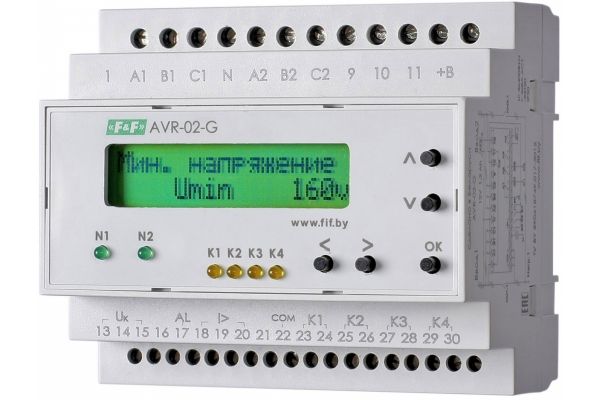 Устройство управления резервным питанием F&F АВР AVR-02-G EA04.006.005