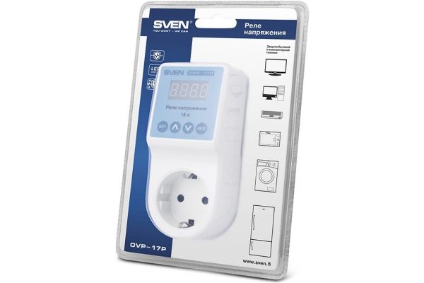 Реле напряжения SVEN OVP-17P SV-012489