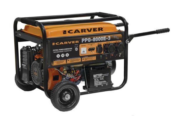 Бензиновый генератор CARVER PPG-8000E-3 01.020.00013