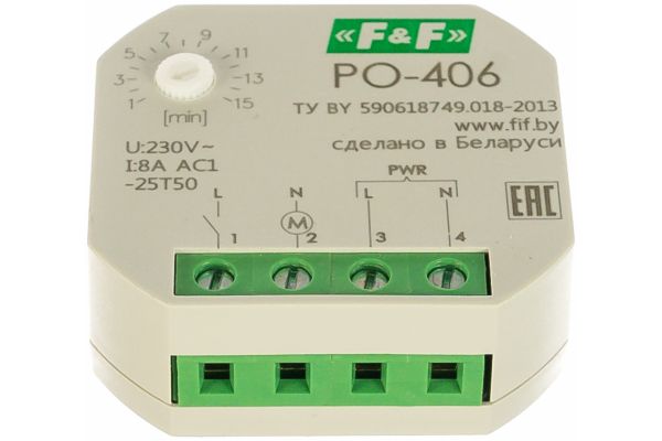 Реле времени F&F PO-406 EA02.001.019