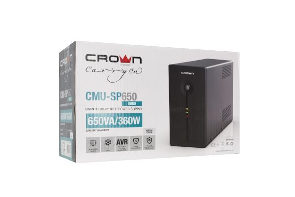 Источник бесперебойного питания CROWN CMU-SP650EURO CM000001490