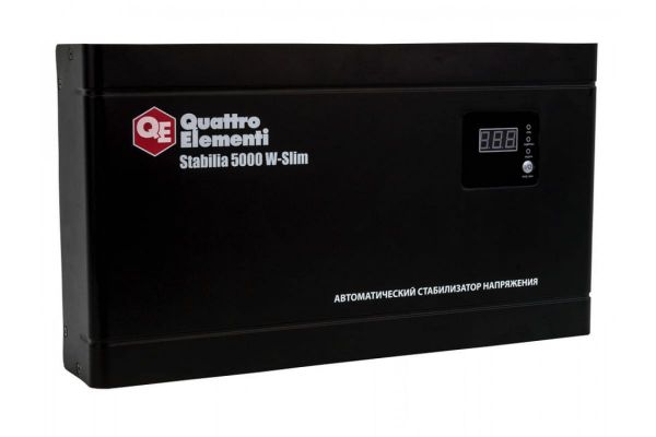 Настенный стабилизатор напряжения QUATTRO ELEMENTI Stabilia 5000 W-Slim 640-544