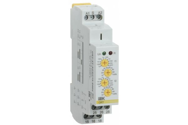 Реле времени IEK ORT 2 контакта, 12-240В, AC/DC ORT-2T-ACDC12-240V