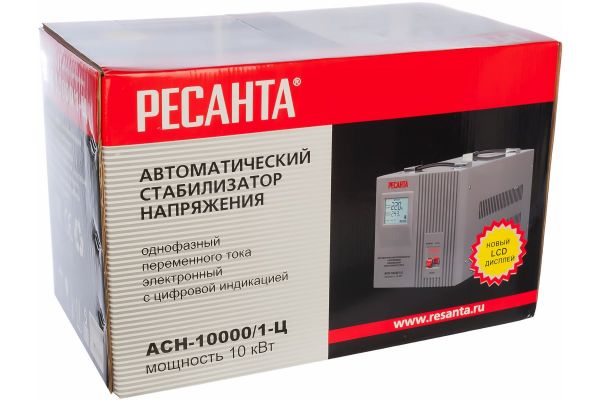 Однофазный стабилизатор напряжения Ресанта АСН 10000/1-Ц