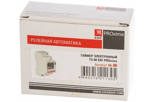 Электронный таймер EKF ТЭ-80 PROxima SQte-80