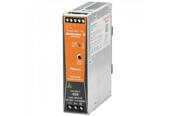 Источник питания Weidmuller PRO ECO 72W 24V 3A 1469470000