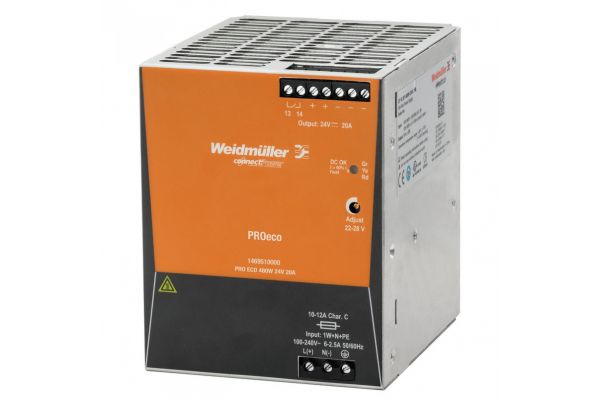 Источник питания Weidmuller PRO ECO 480W 24V 20A 1469510000