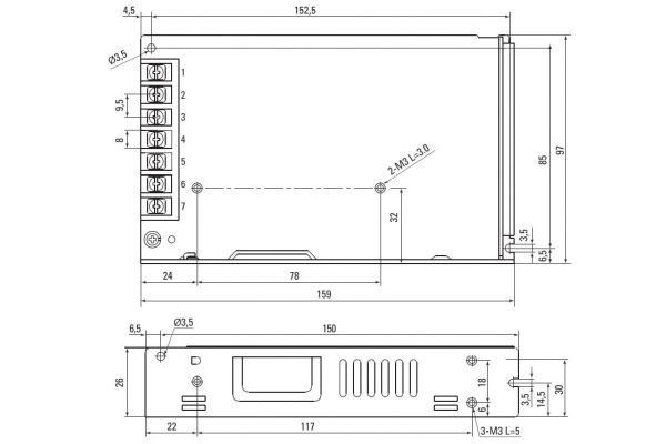 Блок питания EKF 12В MPS-150W-12 Proxima mps-150w-12