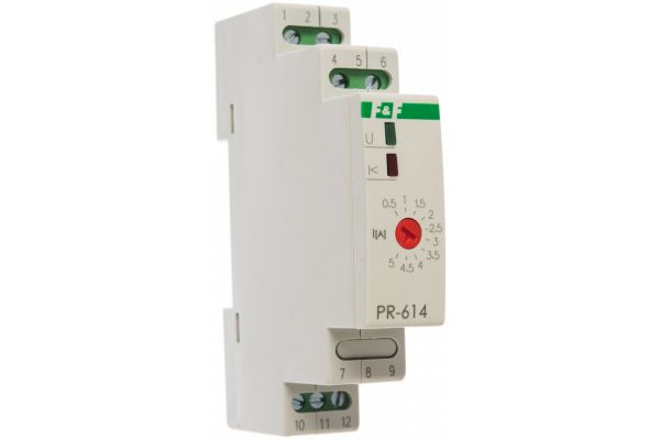 Реле тока F&F PR-614, для работы с внешним трансформатором тока EA03.003.005
