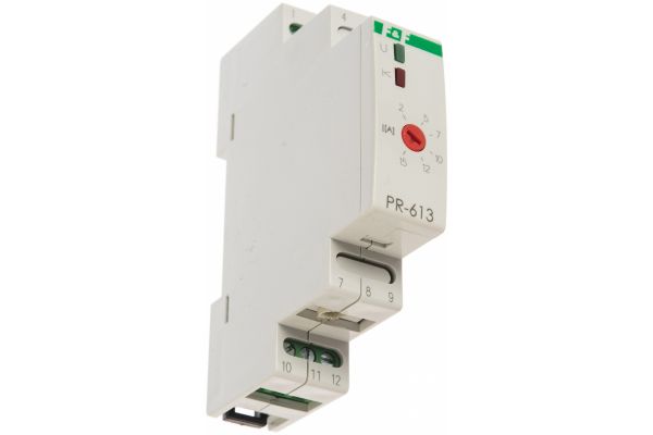 Реле тока F&F PR-613, сквозной канал в корпусе для измерения силы тока EA03.003.004