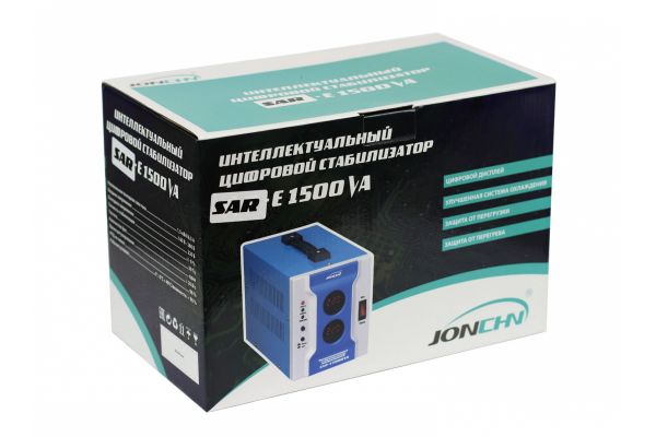 Однофазный стабилизатор напряжения JONCHN SAR-E1500VA