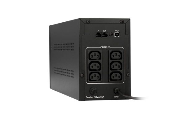 Источник бесперебойного питания ExeGate SpecialPro UNB-1500.LED.AVR.C13.RJ.USB <1500VA/950W,LED, AVR,6хC13, RJ45/11,USB,Black> 285496