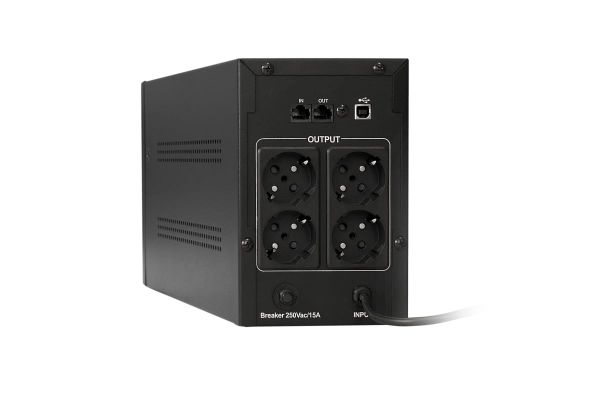 Источник бесперебойного питания ExeGate SpecialPro Smart LLB-1000.LCD.AVR.EURO.RJ.USB <1000VA/650W, LCD, AVR, 4евро,RJ45/11,USB> 212519