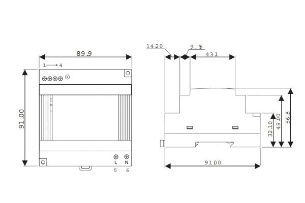 Внешний источник питания TDK-Lambda AC-DC DSP100-12