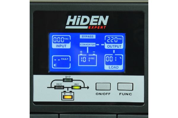 Источник бесперебойного питания  HIDEN EXPERT 2 kVA/1,6 kW, 4хАКБ внешние, 48В, ЗУ 10А UDC9202H-48