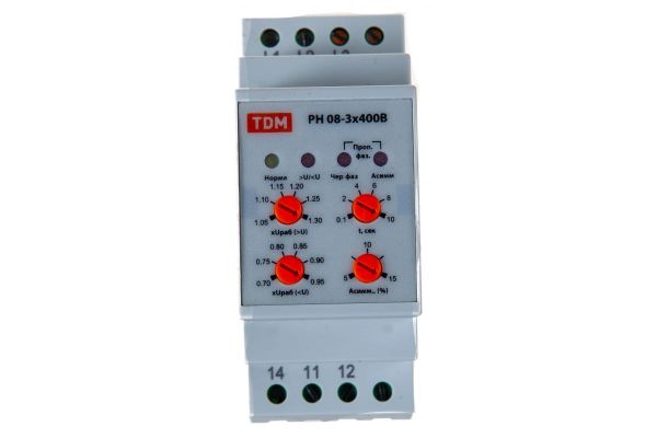 Реле контроля напряжения TDM РН 08-3х400В  SQ1504-0010