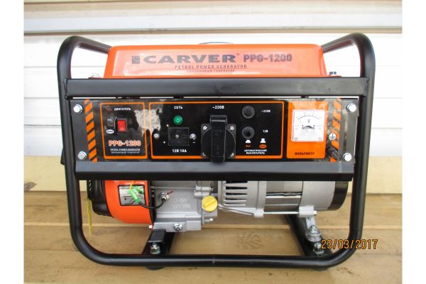 Бензиновый генератор CARVER PPG-1200 LT-156F 01.020.00002