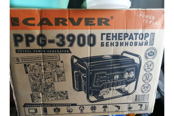 Бензиновый генератор CARVER PPG-3900 LT-170F 01.020.00007